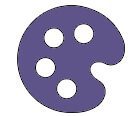 farve violet 1 ton 