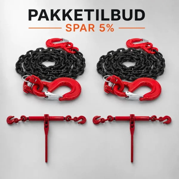 Kædesurring pakke 3.5 meter - 8 mm.