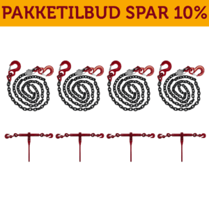 Kædesurring pakke 5 meter - 8 mm.